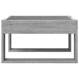 Berkfield Home Coffee Table with Infinity LED Grey Sonoma 50x53x30 cm - Size: 50 x 53 x 30 cm - thumbnail 6