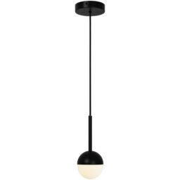 Nordlux Modern Indoor Pendant Light Black Metal G9 Hand Blown Glass - Mains Powered, IP20 - thumbnail 1