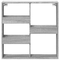 Berkfield Home Wall Cabinet Grey Sonoma 80x15x80 cm Engineered Wood - Size: 80 x 15 x 80 cm - thumbnail 4