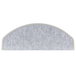 Berkfield Home Decorative Carpet Stair Treads 15 pcs Light Grey 65x24x4 cm - Size: Medium - thumbnail 6