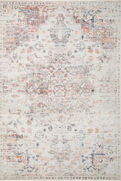 Kukoon 80x150cm Beige Ornate Washable Indoor Doormat Front Door Entrance Rug - Size: 80 cm x 150 cm - image 1