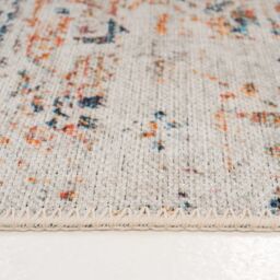 Kukoon 80x150cm Beige Ornate Washable Indoor Doormat Front Door Entrance Rug - Size: 80 cm x 150 cm - thumbnail 3