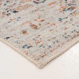 Kukoon 80x150cm Beige Ornate Washable Indoor Doormat Front Door Entrance Rug - Size: 80 cm x 150 cm - thumbnail 7