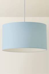 ValueLights Reni Duck Egg Blue Fabric Easy Fit Drum Ceiling Lamp Shade - Size: Small - thumbnail 3