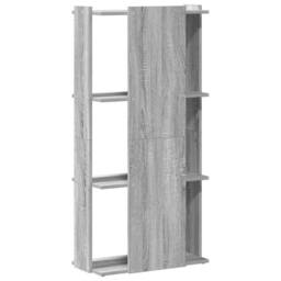 Berkfield Home Beautiful Bookcase 3-Tier Grey Sonoma 60x30x120 cm Engineered Wood - Size: 60 x 30 x 120 cm - thumbnail 6