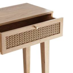 Wyld Haus Waterford Oak & Rattan Dressing Table 2 Drawers in Natural - thumbnail 4