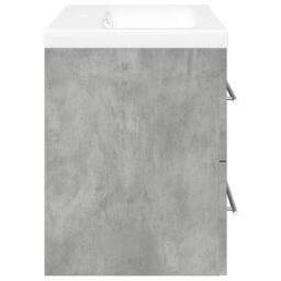 Berkfield Home 2 Piece Bathroom Furniture Set Concrete Grey Engineered Wood - thumbnail 5