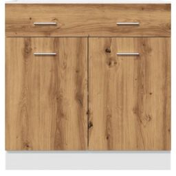 Berkfield Home Drawer Bottom Cabinet Lyon Artisan Oak 80x46x81.5 cm Engineered Wood in Brown - thumbnail 4