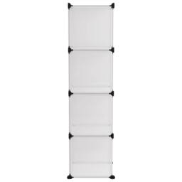 Berkfield Home Storage Cube Organiser with 12 Cubes Transparent PP in Clear - thumbnail 4