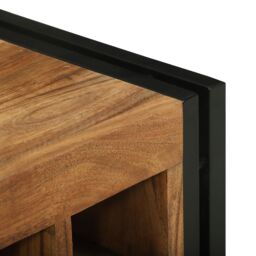 Berkfield Home Wine Rack 46x35x27.5 cm Solid Acacia Wood in Brown - thumbnail 7