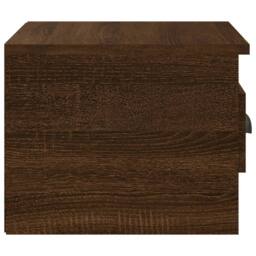 Berkfield Home Elegant Wall-mounted Bedside Cabinet Brown Oak 41.5x36x28cm - Size: 41.5x36x28 cm - thumbnail 7