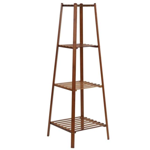Kelvenix 117cm Bamboo Plant Stand Ladder Shelf Tall Plant Rack in Brown - image 1