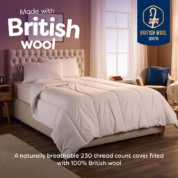 Slumberdown Wonderful Wool Lightweight Duvet in White - Size: Single - thumbnail 3