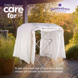 Slumberdown Wonderful Wool Lightweight Duvet in White - Size: Single - thumbnail 8