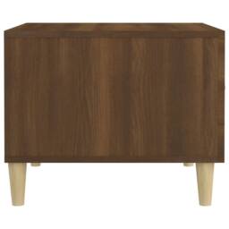 Berkfield Home Coffee Table Brown Oak 50x50x40 cm Engineered Wood - Size: 50 x 50 x 40 cm - thumbnail 8