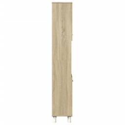 Berkfield Home Bathroom Cabinet Sonoma Oak 30.5x30x179 cm Engineered Wood in Light Brown - thumbnail 5