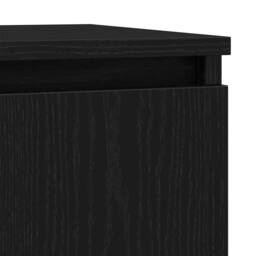 Berkfield Home Sideboard Black Oak 57x34x76 cm Engineered Wood - Size: 57 x 34 x 76 cm - thumbnail 9