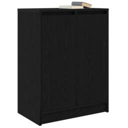 Berkfield Home Sideboard Black Oak 57x34x76 cm Engineered Wood - Size: 57 x 34 x 76 cm - thumbnail 4