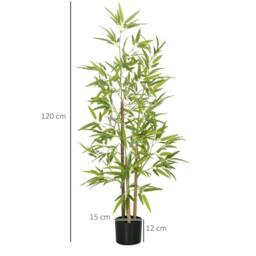 Wyld Haus Artificial Bamboo Tree in Pot 120cm in Green - thumbnail 4