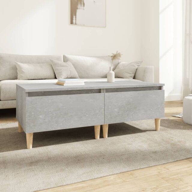 Berkfield Home Side Tables 2 pcs Concrete Grey 50x46x35 cm Engineered Wood - Size: 50 x 46 x 35 cm - image 1