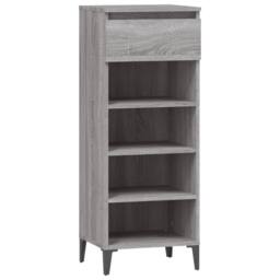 Berkfield Home Shoe Rack Grey Sonoma 40x36x105 cm Engineered Wood - Size: 40 x 36 x 105 cm - thumbnail 3