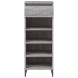 Berkfield Home Shoe Rack Grey Sonoma 40x36x105 cm Engineered Wood - Size: 40 x 36 x 105 cm - thumbnail 6
