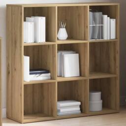 Berkfield Home Classic Book Cabinet Artisan Oak 98x29x97.5 cm in Brown - thumbnail 2