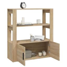 Berkfield Home Sideboard Sonoma Oak 80x30x90 cm Engineered Wood in Brown - Size: 80 x 30 x 90 cm - thumbnail 5