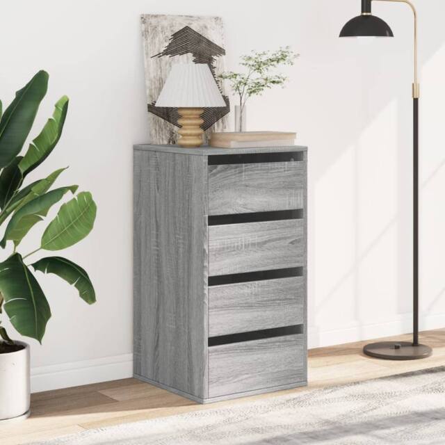 Berkfield Home Classic Corner Chest of Drawers Grey Sonoma 40x41x76 cm Engineere - Size: 40 x 41 x 76 cm - image 1
