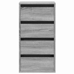 Berkfield Home Classic Corner Chest of Drawers Grey Sonoma 40x41x76 cm Engineere - Size: 40 x 41 x 76 cm - thumbnail 4