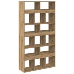 Berkfield Home Bookcase Artisan Oak 100x33x187.5 cm Engineered Wood in Brown - thumbnail 6