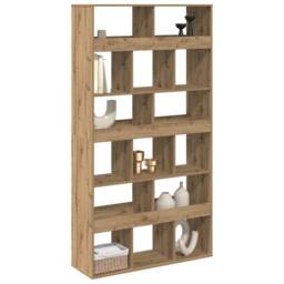 Berkfield Home Bookcase Artisan Oak 100x33x187.5 cm Engineered Wood in Brown - thumbnail 3