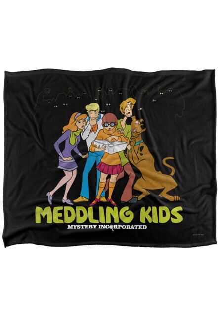 Warner Brothers Scooby Doo Officially Licensed Silky Touch Super Soft Throw Blanket 152 x 127 cm in White - image 1
