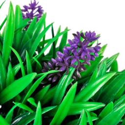Berkfield Home Set of 2 Artificial Boxwood Ball with Lavender 30 cm in Green - thumbnail 3