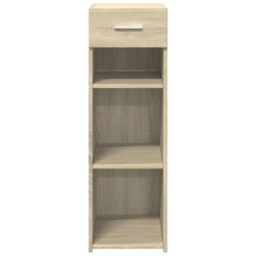 Berkfield Home Sideboard Sonoma Oak 30x42.5x93 cm Engineered Wood in Brown - thumbnail 4