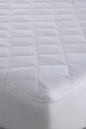 BHS Hotel Collection Anti Allergy Mattress Protector in White - Size: Double - thumbnail 2