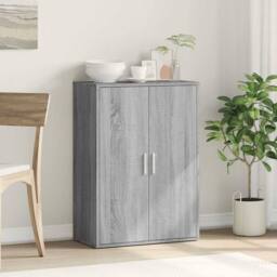 Berkfield Home Sideboard Grey Sonoma 60x31x84 cm Engineered Wood - Size: 60 x 31 x 84 cm - thumbnail 1