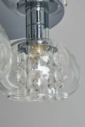 BHS Lighting Klaudia Chrome Flush Bathroom Ceiling Light in Silver - thumbnail 3