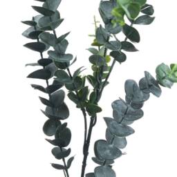 Hill Interiors Artificial Tall Single Stem Silver Dollar Eucalyptus in Green - thumbnail 2