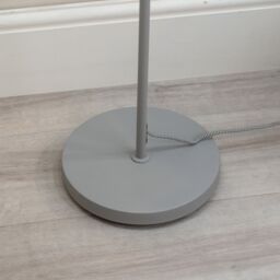 ValueLights Morris Retro Dome Metal Freestanding Floor Lamp with LED Bulb in Grey - thumbnail 4