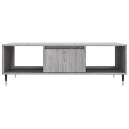 Berkfield Home Coffee Table Grey Sonoma 104x60x35 cm Engineered Wood - Size: 104 x 60 x 35 cm - thumbnail 5
