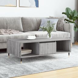 Berkfield Home Coffee Table Grey Sonoma 104x60x35 cm Engineered Wood - Size: 104 x 60 x 35 cm