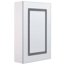 Wyld and Coco LED Bathroom Mirror Cabinet 40 x 60 cm White - thumbnail 2