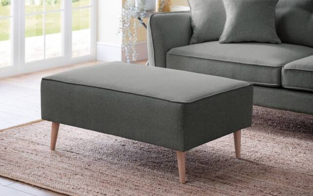 The Great Sofa Company Ailis Footstool Faro Slate in Dark Grey - image 1
