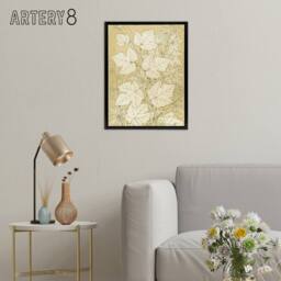 "Artery8 Leaves From Nature No 2 Botanical Jones Vintage Framed Canvas Wall Art in Beige - Size: W12"" x H16""" - thumbnail 3