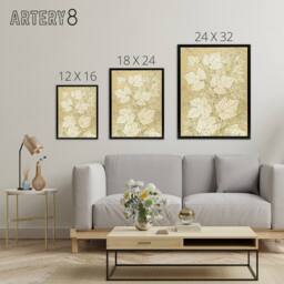 "Artery8 Leaves From Nature No 2 Botanical Jones Vintage Framed Canvas Wall Art in Beige - Size: W12"" x H16""" - thumbnail 4