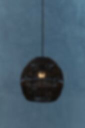 Orsina Black Paper Rope Pendant Lamp, Paper Pendant Lampshade, Light-weight Rope Wrapped Pendant Light - thumbnail 2
