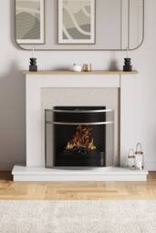 Home Discount Fire Vida Buckton Fire Guard Nickel Fireplace Shield Protector in Grey - thumbnail 5