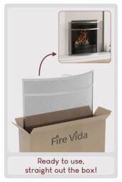 Home Discount Fire Vida Buckton Fire Guard Nickel Fireplace Shield Protector in Grey - thumbnail 6