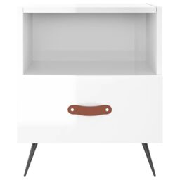 Berkfield Home Bedside Cabinets 2 pcs High Gloss White 40x35x47.5 cm Engineered Wood - thumbnail 6